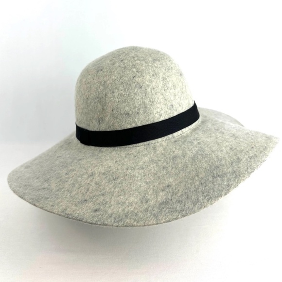 Maison Scotch ‘Scotch & Soda Felted Wool Round Flouncy Hat in Heather Grey - M - Picture 8 of 10